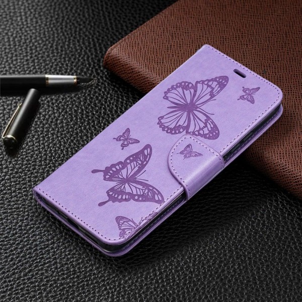 Butterfly Xiaomi Redmi 9A Läppäkotelo - Violetti Purple