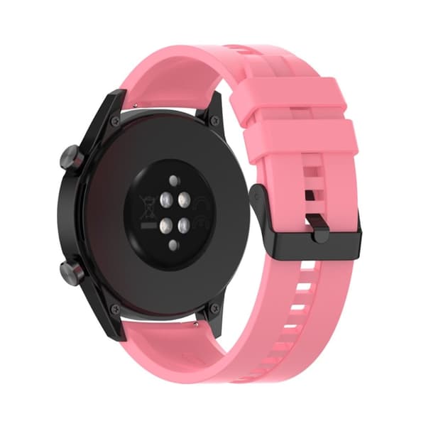 22 mm universal klokkerem i silikon - Rosa Pink