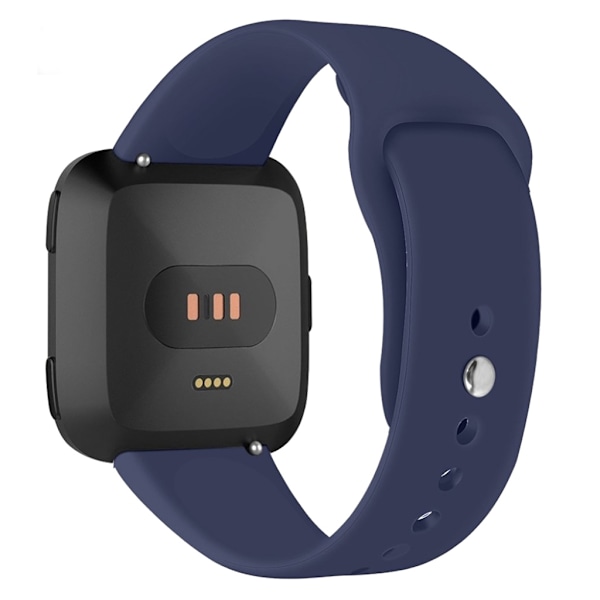 Fitbit Versa Lite klockband av silikon - Storlek: L / Mörkblå Blå