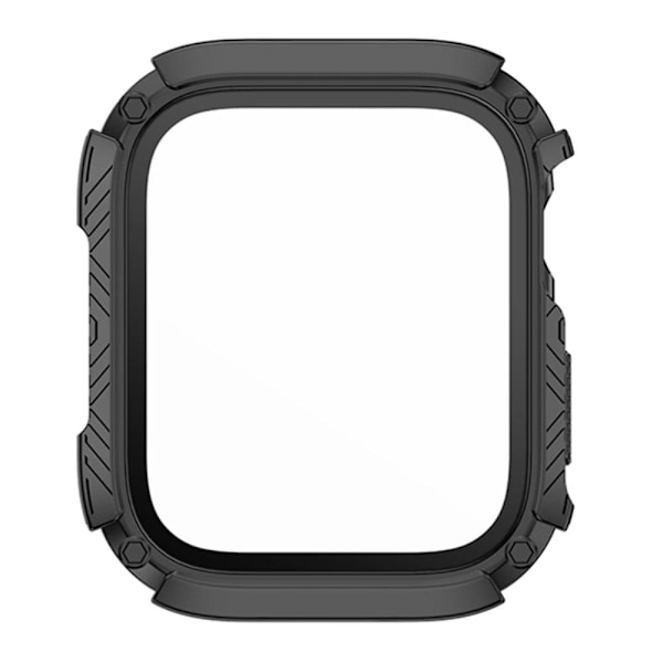 Apple Watch Series 8 (45mm) suojakuori karkaistulla lasilla - Tummansininen Blue