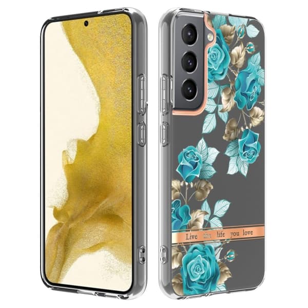 Super Slim og Holdbart Blødtcover til Samsung Galaxy S23 - Hc002 Blue Rose Blue