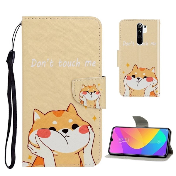 Wonderland Xiaomi Redmi 9 Läppäkotelo - Keltainen Kissa Brown