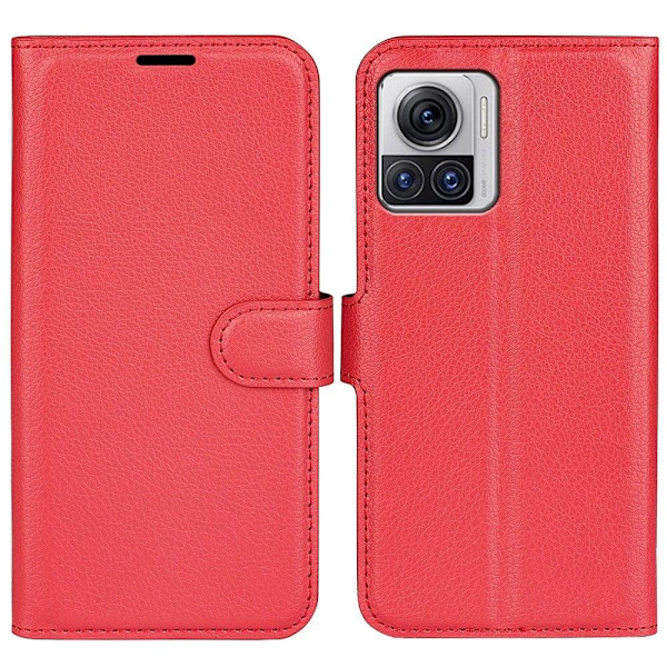 Classic Motorola Edge 30 Ultra / X30 Pro Läppäkotelo - Punainen Red