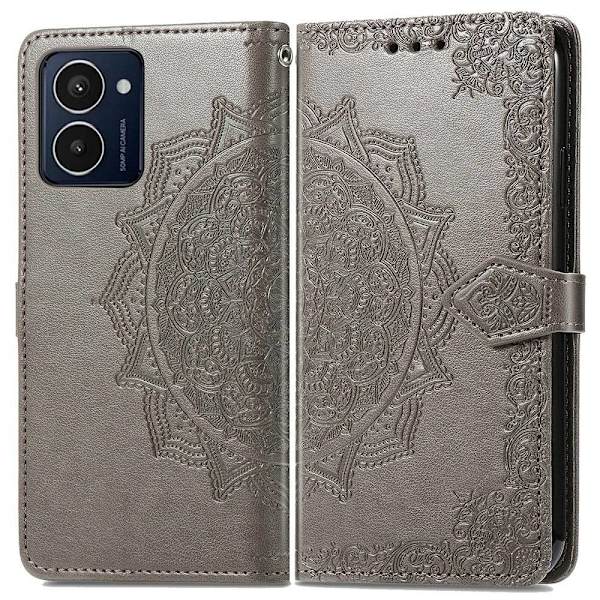 Mandala HMD Pulse Pro læderetui - Grå Silver grey