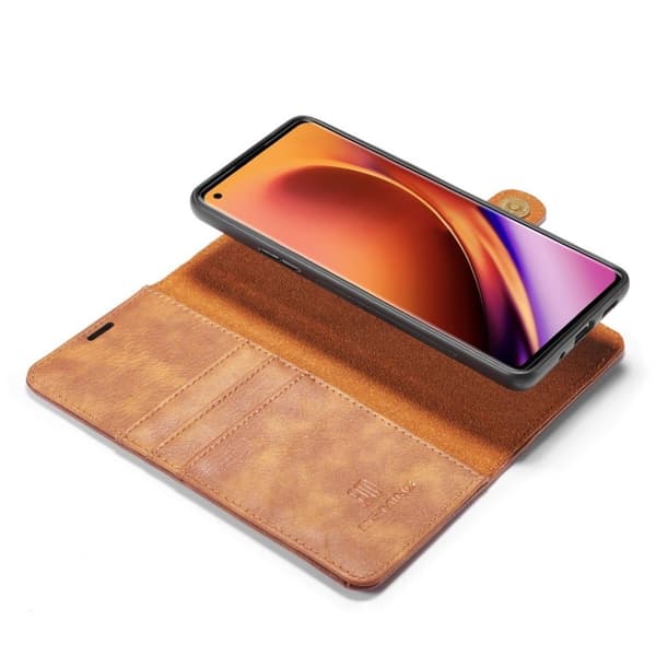 DG.MING OnePlus 8 Pro 2-in-1 Wallet Etui - Brun Brown