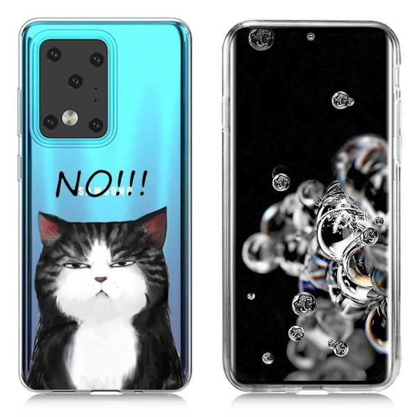 Deco Samsung Galaxy S20 Ultra skal - Katt Svart