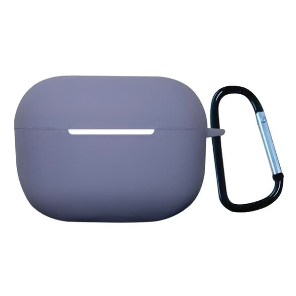 1,3 mm AirPods Pro 2 silikonetui med spenne - Lavendelgrå Silver grey