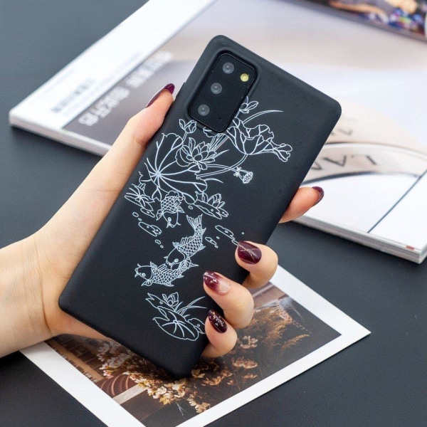 Imagine Samsung Galaxy Note 20 Etui - Lotus Transparent