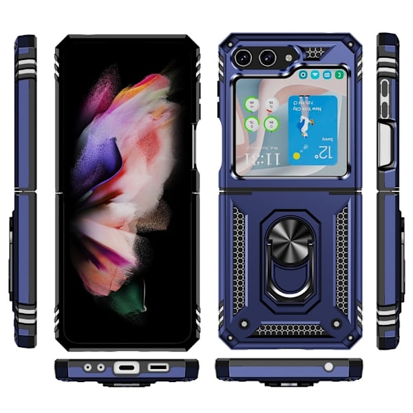 Bofink Combat Samsung Galaxy Z Flip5 Etui - Blå Blue