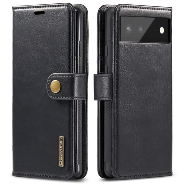 DG.Ming Google Pixel 6 2-in-1 Lommebok Etui - Svart Black