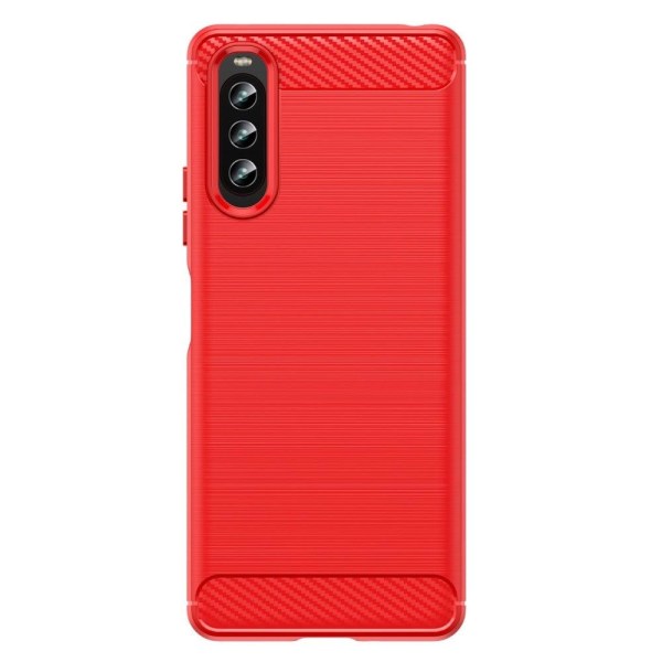 Carbon Flex Sony Xperia 10 IV kotelot - Punainen Red