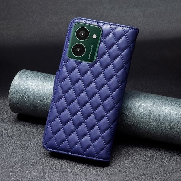 Rombemønster, matt flip-deksel for HMD Pulse Pro - Blå Blue