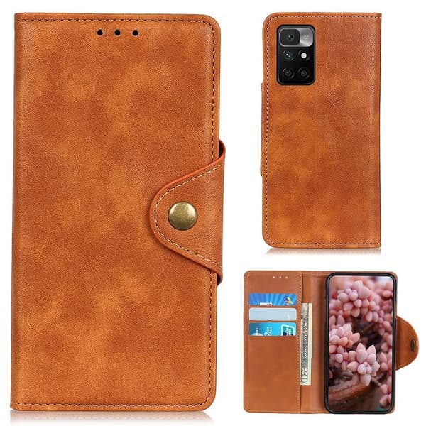 Alpha Xiaomi Redmi 10 Läppäkotelo - Ruskea Brown