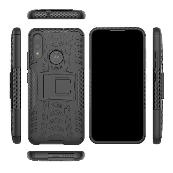Offroad Motorola Moto E6 Plus etui - Svart Black