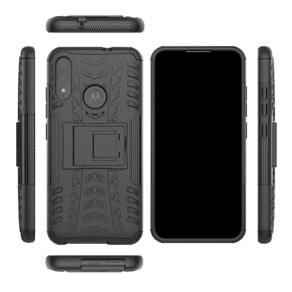 Offroad Motorola Moto E6 Plus skal - Svart Svart