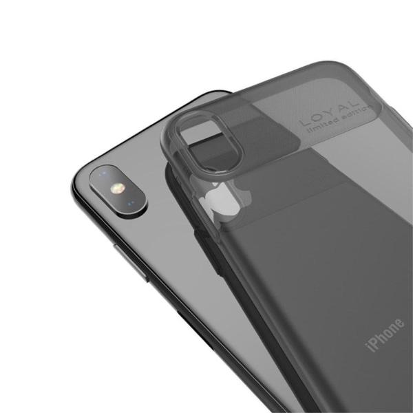 HOCO iPhone XS mjukt fodral i serien Water Rhyme - Svart Svart