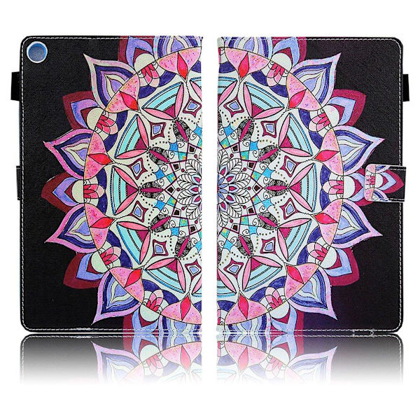 Samsung Galaxy Tab A 10.1 (2019) elegant  læder flip etui - mandala Multicolor