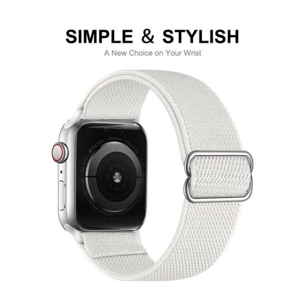 ENKAY Apple Watch 44mm elastiskt klockarmband + skärmskydd - Svart Svart