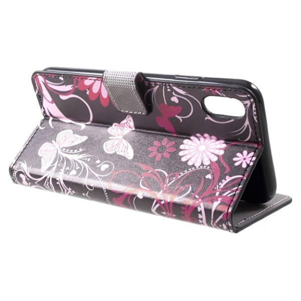 Butterfly läder iPhone Xs Max fodral - Flerfärgad multifärg