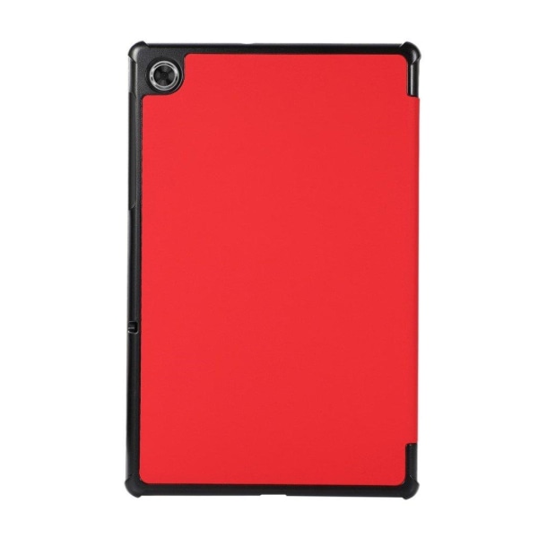 Lenovo Tab M10 FHD Plus tri-fold leather flip case - Red Red