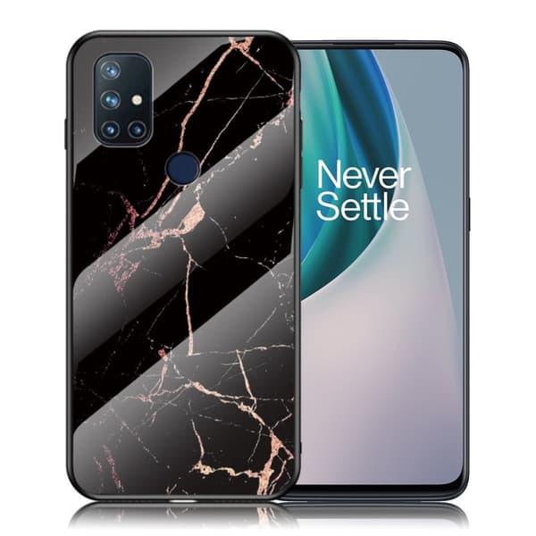 Fantasy Marble OnePlus Nord N10 5G Deksel - Svart / Gull Black