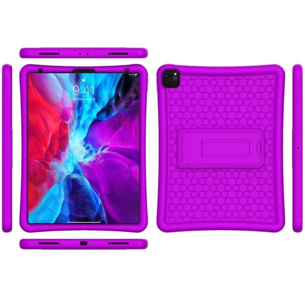 Stødsikker silikonebeskytter Kickstand Shell iPad Pro 12.9 (2022 Purple