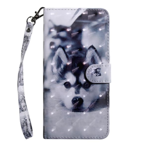 Samsung Galaxy A9 (2018) lys spot læder flip etui - Lace Blomst Black