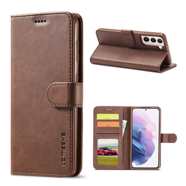 LC.Imeeke Samsung Galaxy S21 Flippetui - Kaffe Brown
