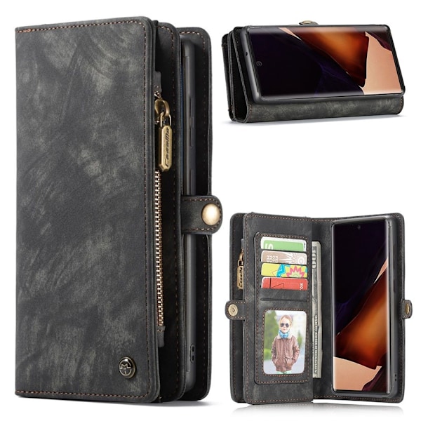 CaseMe Samsung Galaxy S21 lynlås pung - sort Black