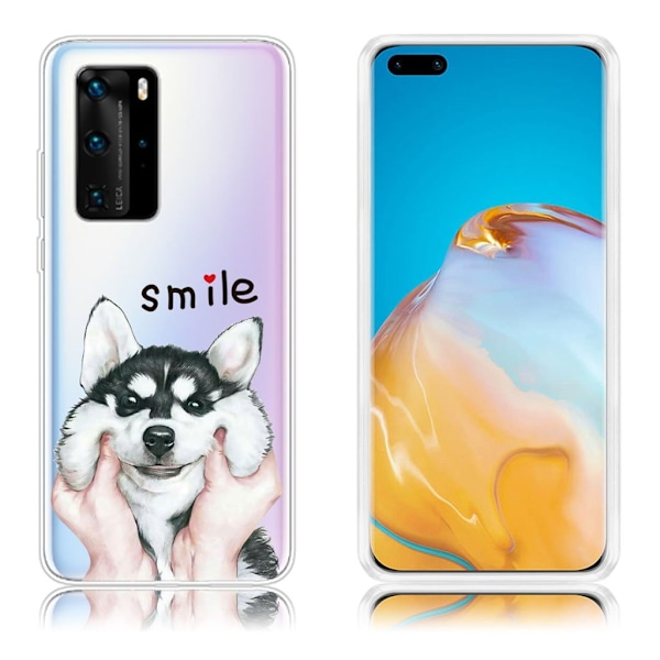 Deco Huawei P40 Pro deksel - Hund Multicolor