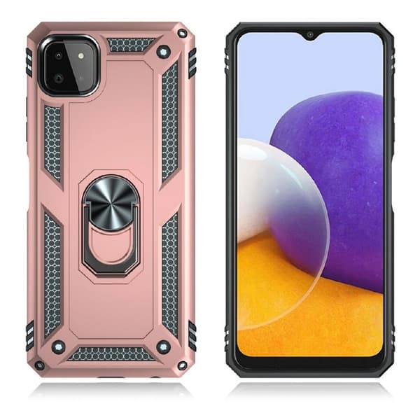 Bofink Combat Samsung Galaxy A22 5G Etui - Rødguld Pink