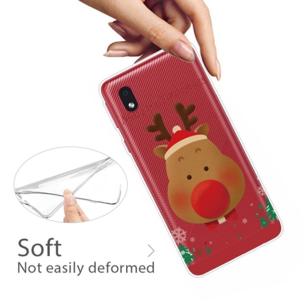 Christmas Samsung Galaxy A01 Core fodral - röd-Nose Moose Brun