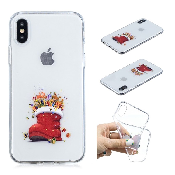 iPhone Xs Max mjukt fodral med julmönster - Julklapp multifärg