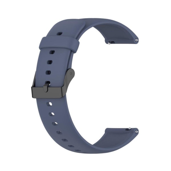 22mm silicone watch strap in stainless steel buckle for Huawei w Blå