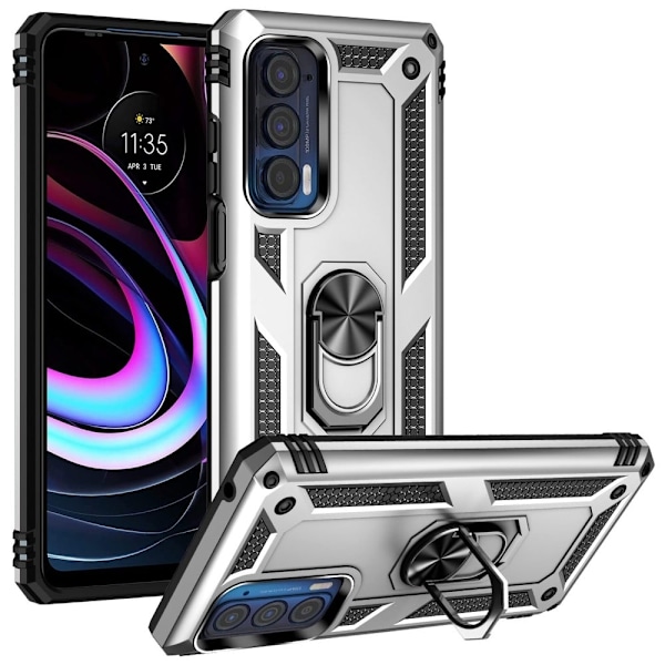 Bofink Combat Motorola Edge (2021) skal - Silver/Grå Silvergrå