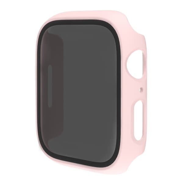 Apple Watch Series 9 41mm protective cover with tempered glass - Pink Rosa