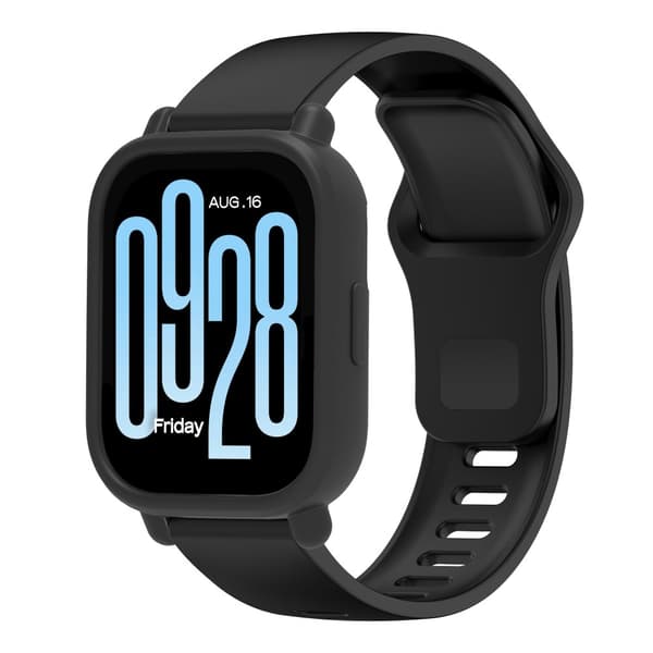 Xiaomi Redmi Watch 5 Active Watch Case Blødt silikoneurcover - Sort Black
