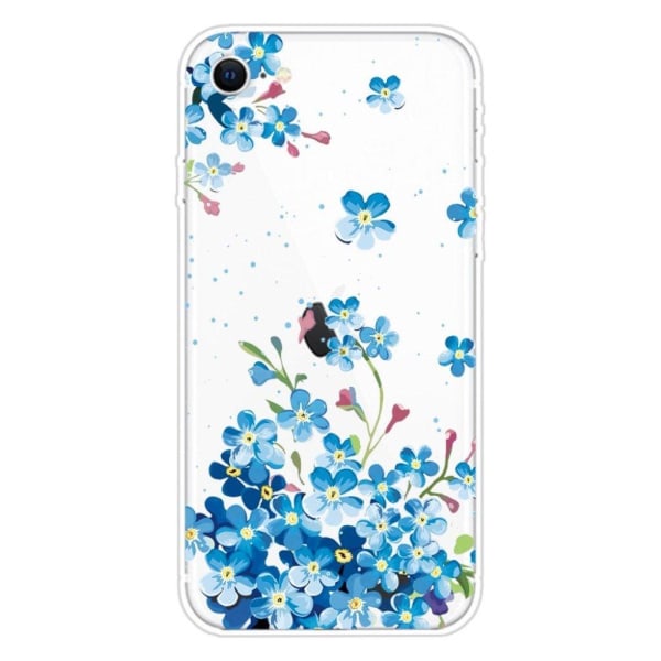 Deco iPhone SE 2020 skal - Blå Blomma Blå