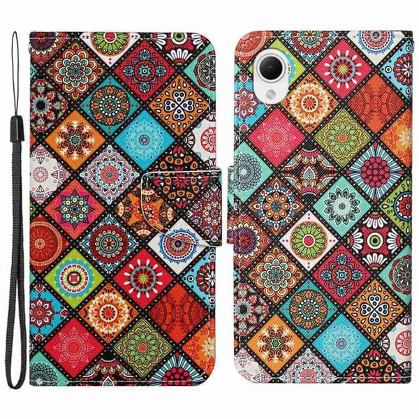 Wonderland Samsung Galaxy A23e Flip Etui - Ethnic Style Multicolor