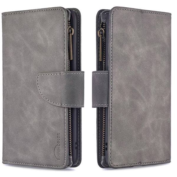 Premium Wallet iPhone 12 Pro Max etui - Sølv/Grå Silver grey