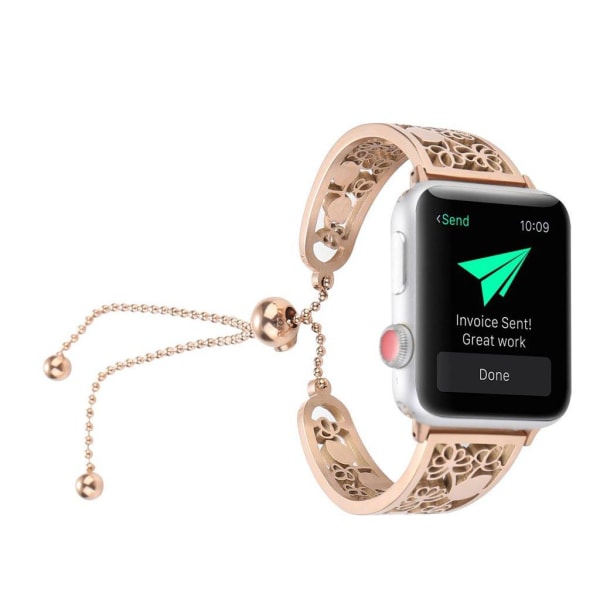 Apple Watch 42mm stylish stainless steel watch strap - Rose Gold multifärg
