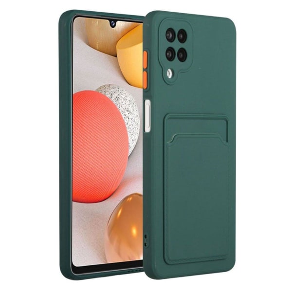 Card Holder Cover til Samsung Galaxy A12 5g - Grøn Green