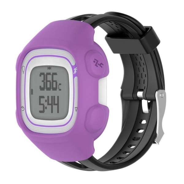 Garmin Forerunner 10 Pehmeä Silikooni Miesten Kellotaulun Suojakuori - Violetti Purple