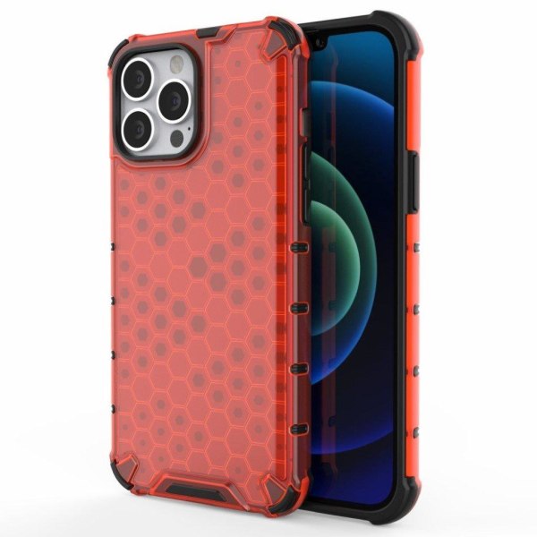 Bofink Honeycomb iPhone 13 Pro Max Suojakotelo - Punainen Red