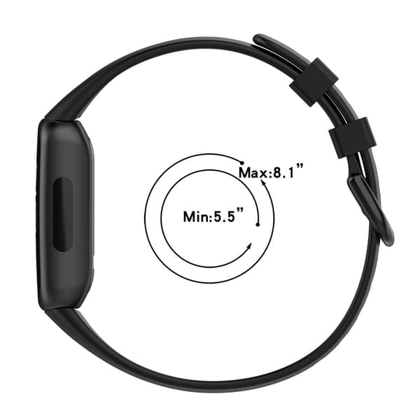 Fitbit Inspire 3 Silikone urremme Blød udskiftningsrem, str: S - Sort Black