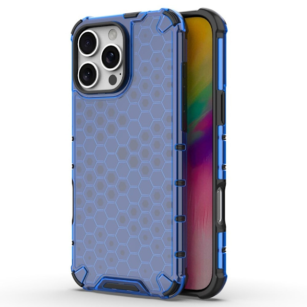 Bofink Honeycomb iPhone 16 Pro Max deksel - Blå Blue