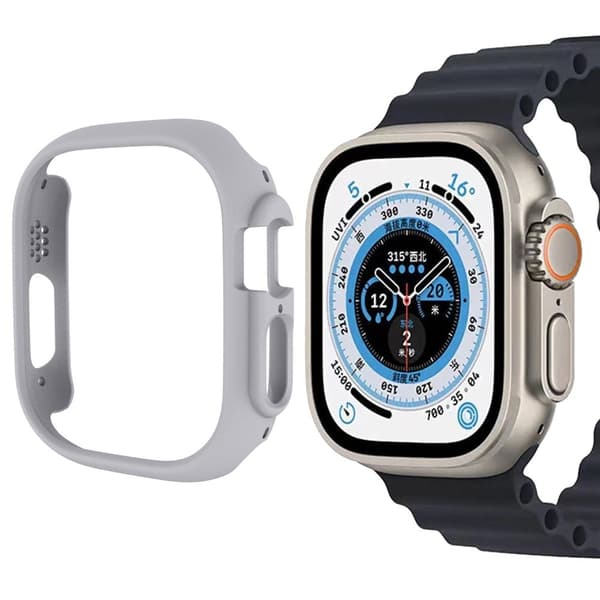 Apple Watch Ultra -suojakuori - Vaalean Harmaa Silver grey