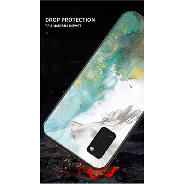 Fantasy Marble Samsung Galaxy A41 deksel - Flying Pigeon Multicolor