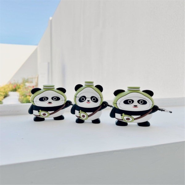 AirPods 3 söpö sarjakuva panda silikonikotelo White