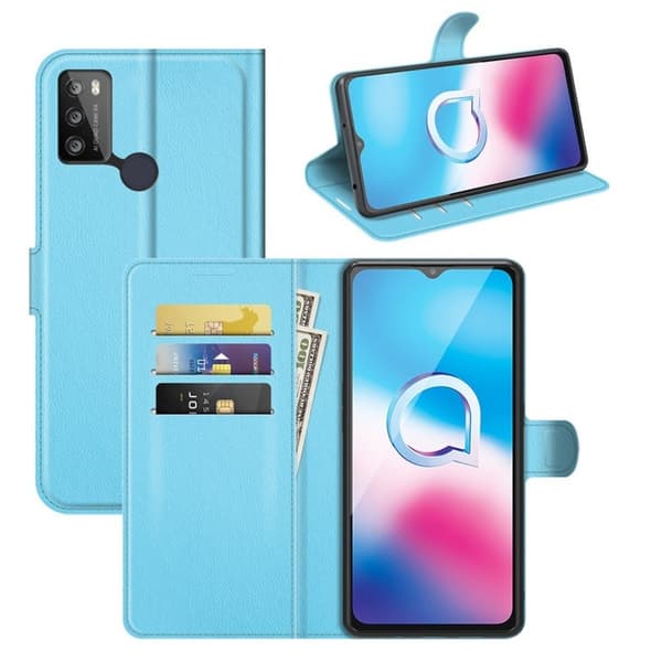 Classic Alcatel 3L (2021) / Alcatel 1S (2020) fodral - Blå Blå